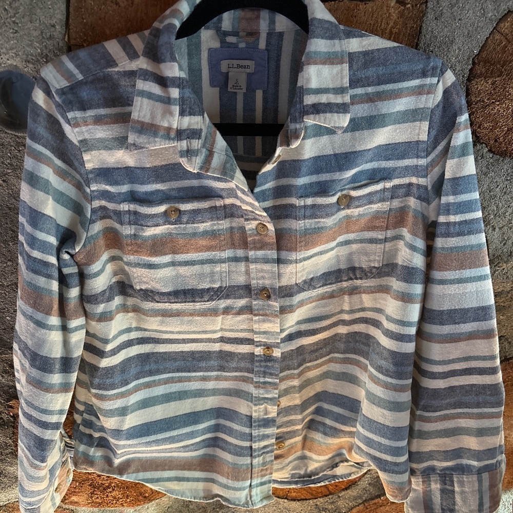 LLBean Women’s Chamois Button Down Long Sleeve